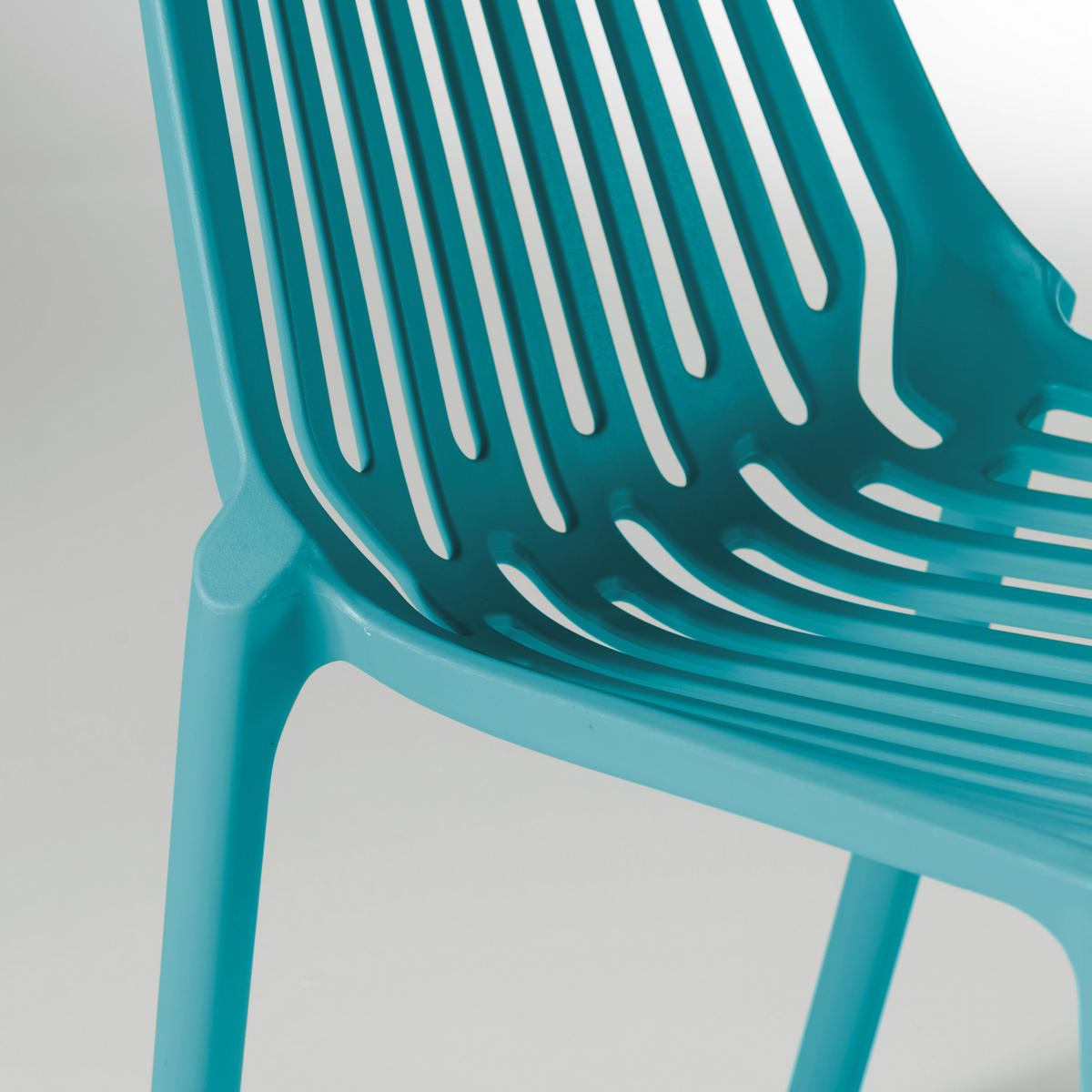 GARTENSTUHL, Blau - Blau, Kunststoff (55/80/46cm) - Oviala