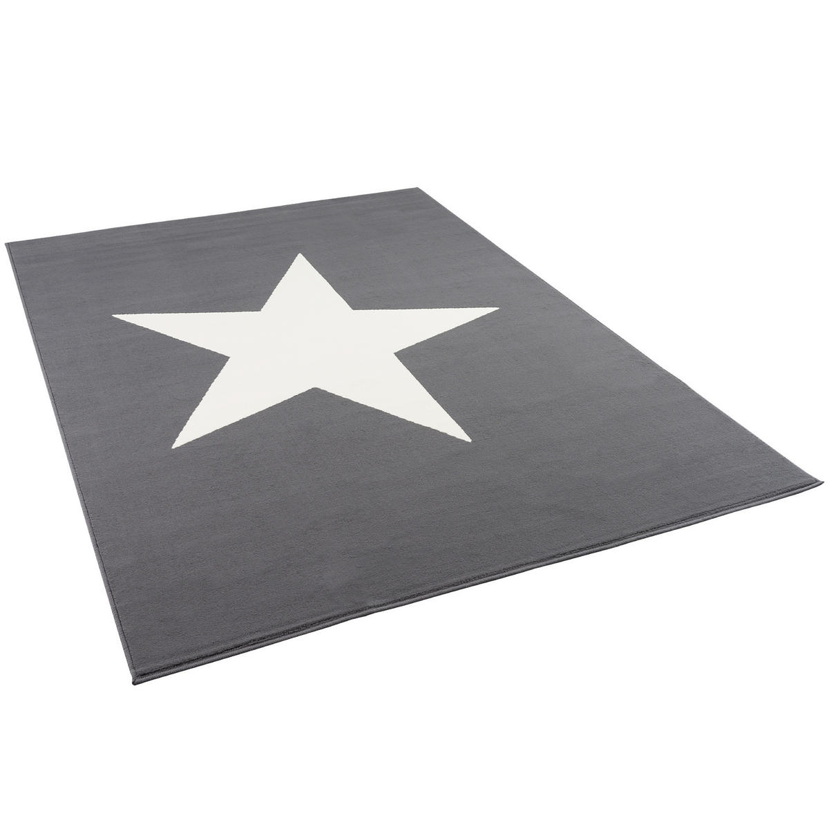 KINDER UND JUGEND TEPPICH TRENDLINE STERN - Anthrazit, Textil (140/200cm) - Pergamon