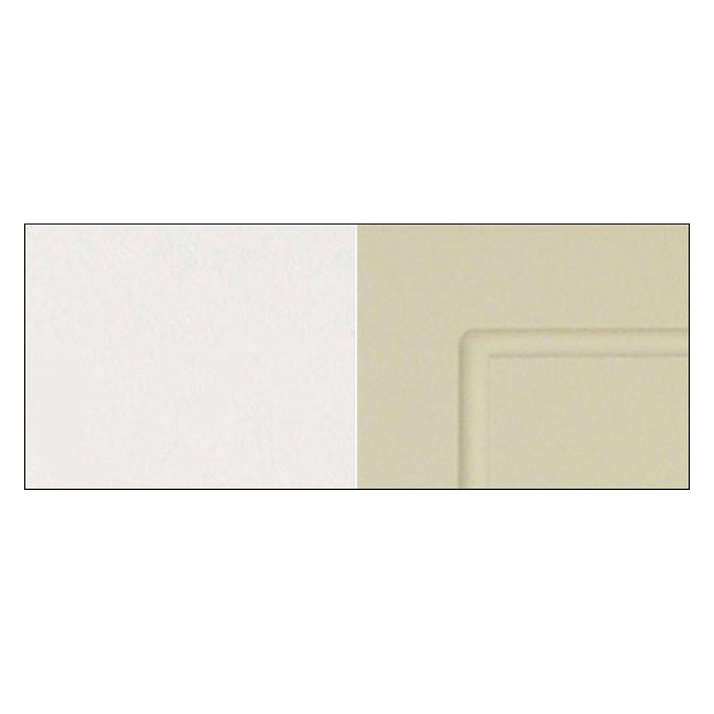 KÜCHENHÄNGESCHRANK Kvantum W4/60 Vanille Matt / Weiß Matt 60 / 32,5 / 96cm - Creme/Weiß, Holz/Holzwerkstoff (60/96/32.5cm) - Feldmann-Wohnen