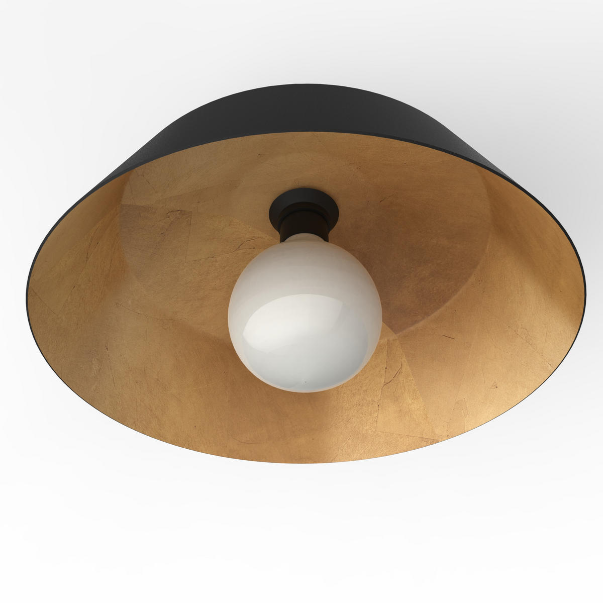 DECKENLEUCHTE - Goldfarben, Metall (35/35/20cm) - Lumicom