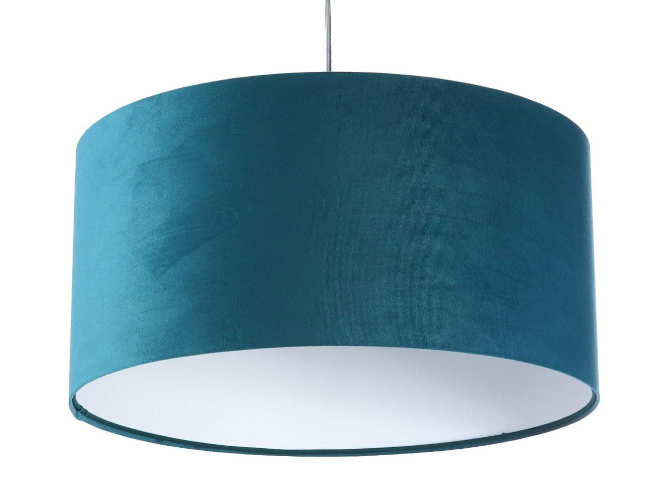 HÄNGELEUCHTE Türkis 50/25 cm - Türkis/Weiß, Kunststoff (50/0.8/25cm) - ONZENO