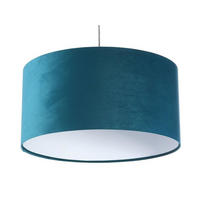 HÄNGELEUCHTE Türkis 50/25 cm - Türkis/Weiß, Kunststoff (50/0.8/25cm) - ONZENO