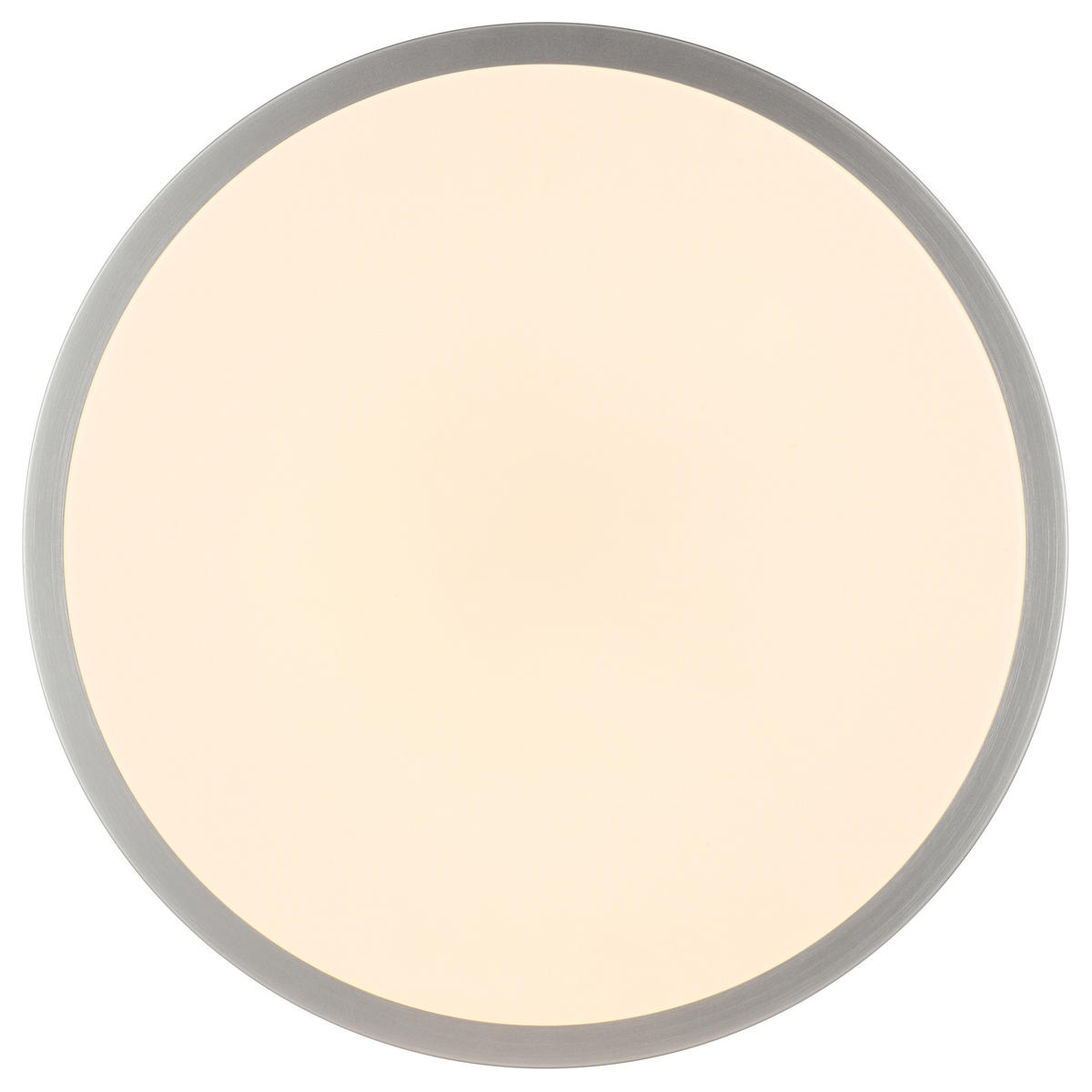 LED DECKENLEUCHTE Livas Nickel/Aluminium/Weiß 33/33/7 cm - Chromfarben, Metall (33/33/7cm) - Brilliant