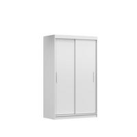 SCHIEBETÜRENSCHRANK - NOAH 04 Weiß - Weiß, Holzwerkstoff/Metall (120/200/61cm) - Möblo