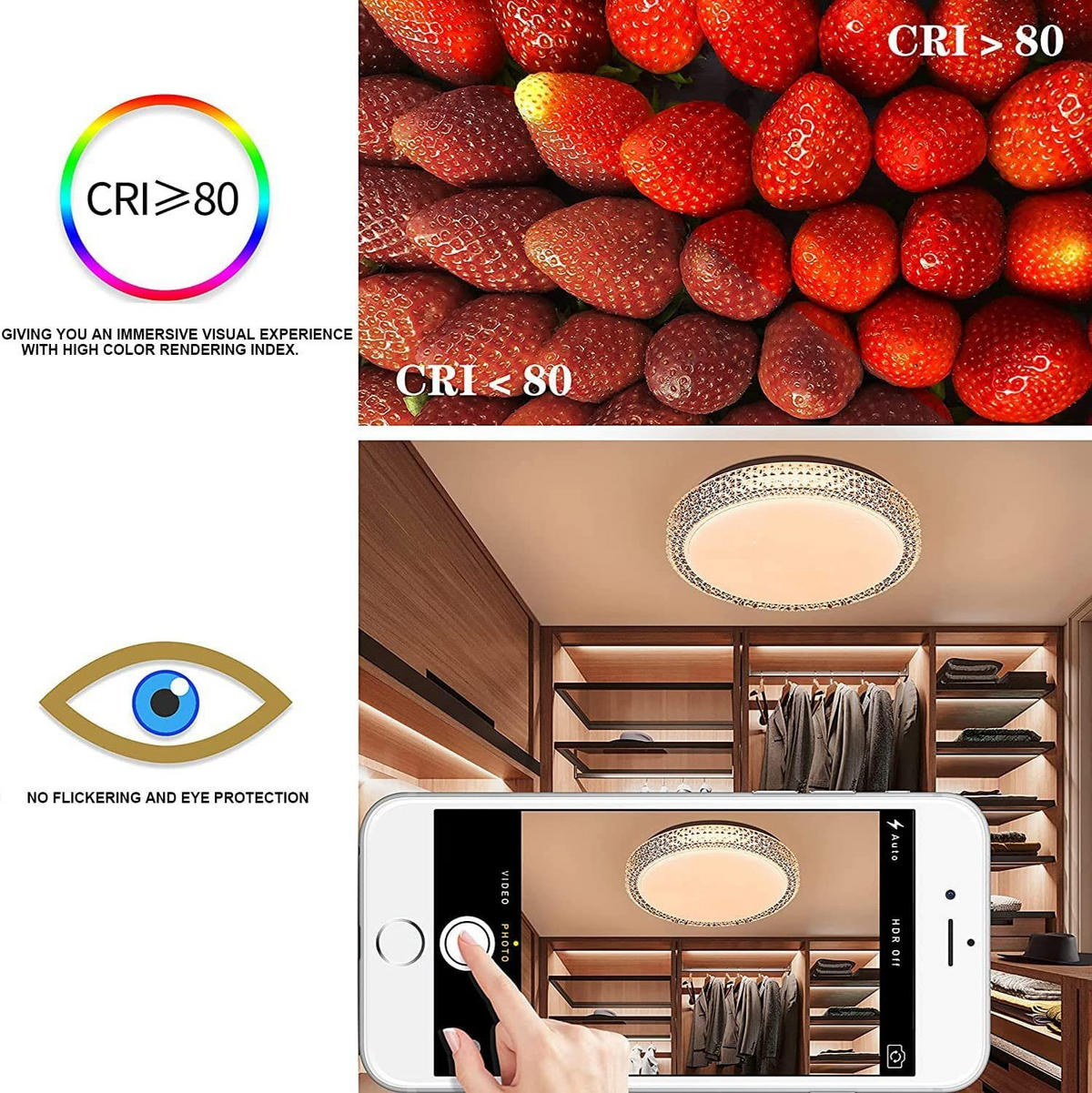 LED-DECKENLEUCHTE David 30/30/6 cm - Weiß, Kunststoff (30/30/6cm) - Nettlife