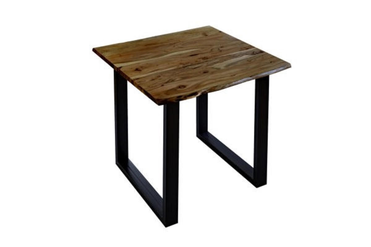 ESSTISCH LUBIN - Schwarz/Braun, Holz/Metall (90/90/77cm) - SAM