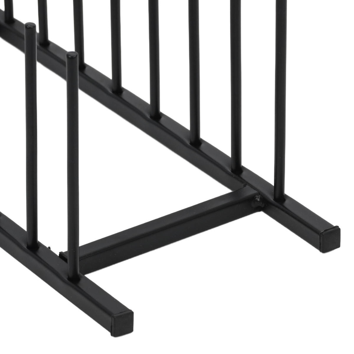 TELLERSTÄNDER für 8 Teller 34,5/12,5/12 cm - Schwarz, Metall (12.5/12/34.5cm) - Home Styling Collection