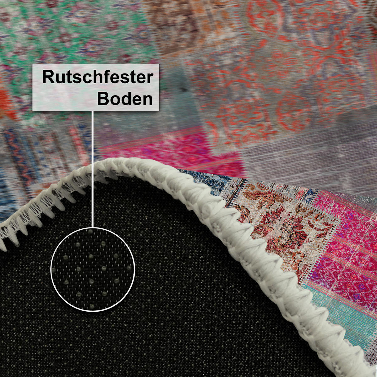 TEPPICH Denise 120X180 cm - Multicolor, Textil (120/180cm) - Bamyum