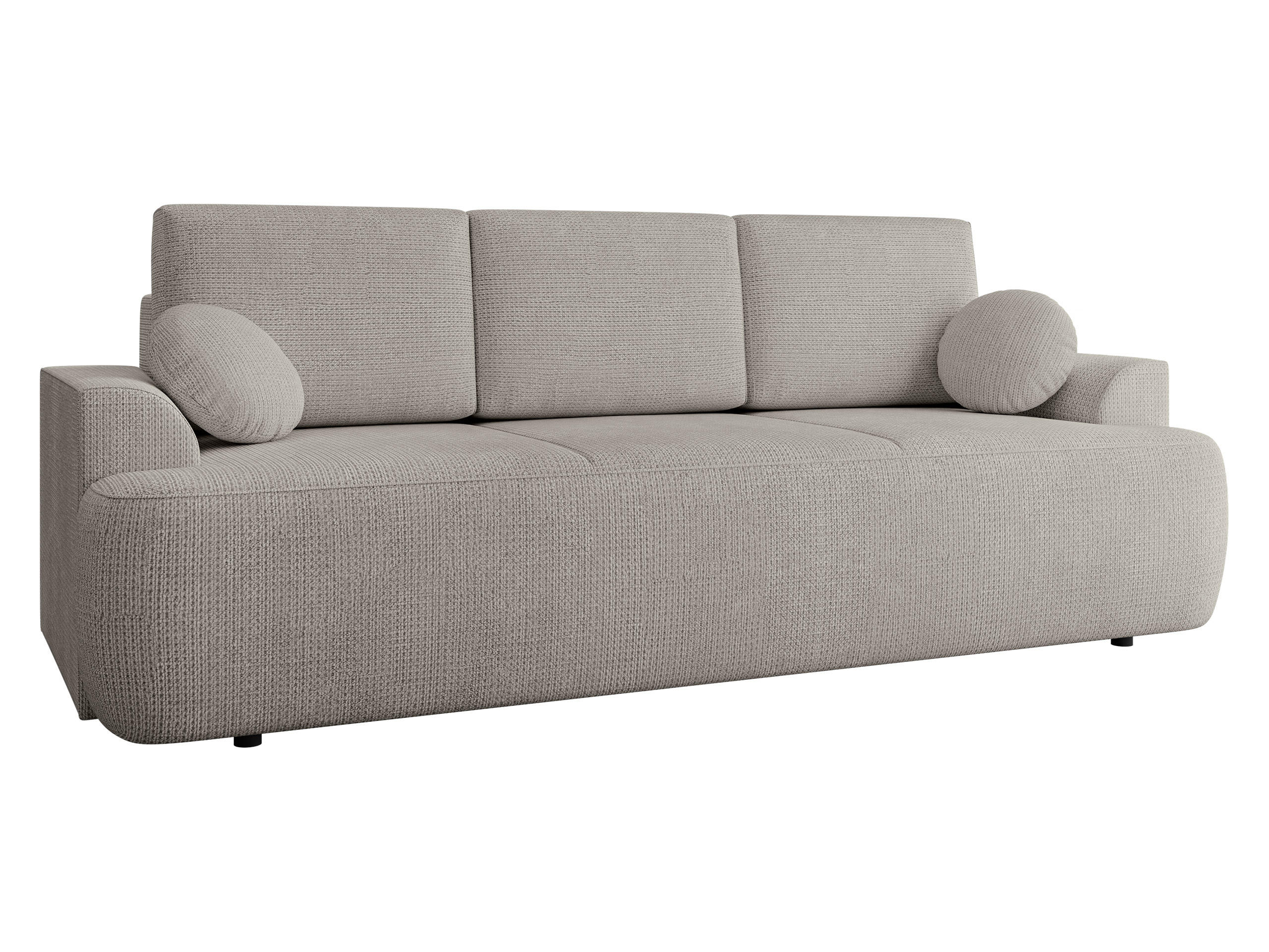SCHLAFSOFA Velo - Hellgrau/Schwarz, Holz/Kunststoff (248/94/110cm) - MIRJAN24