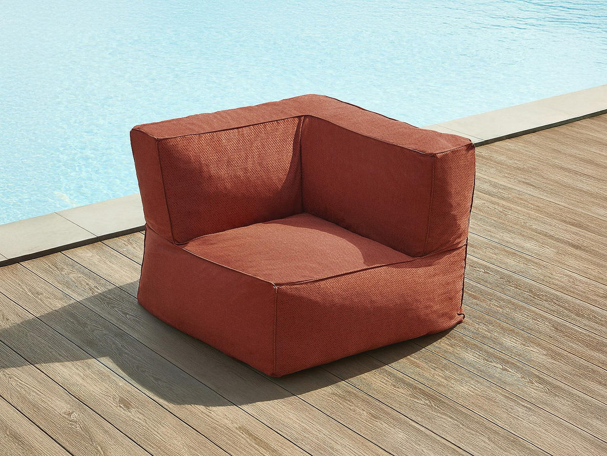 GARTENSESSEL - 1 -Sitzer - Olefin - terracotta - NOUMARA - Braun, Textil (95/80/95cm) - Vente-Unique
