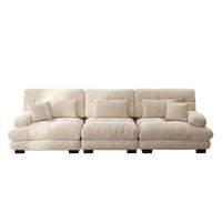 ECKSOFA mit Tiefensitz, runden Armlehnen und Chenille-Bezug, Hellbraun - Cappuccino, Textil (313/77cm) - Redom