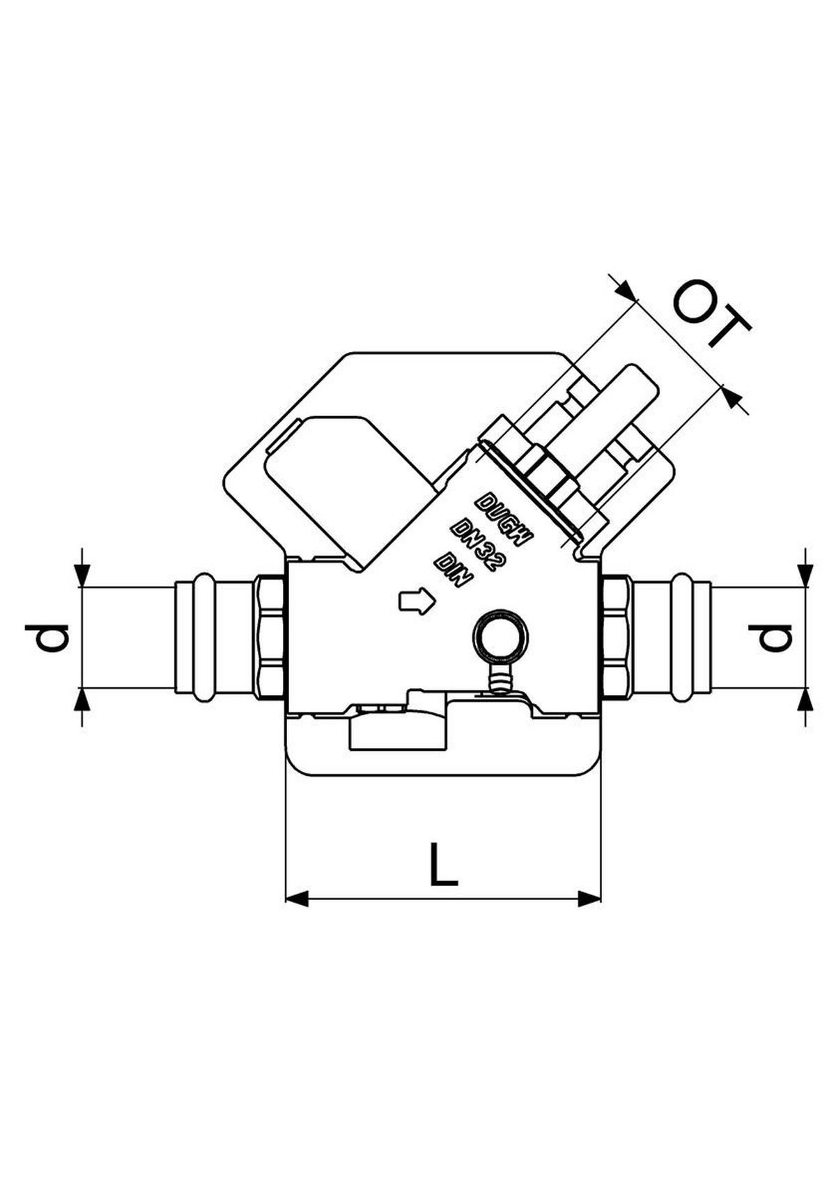 RUECKFLUSSVERHINDERER,M. ENTL. PRESSANSCH.IG,M.DS,DN32,PR35,DVGW - Schwarz, Metall (10/18/30cm) - Schlösser Armaturen