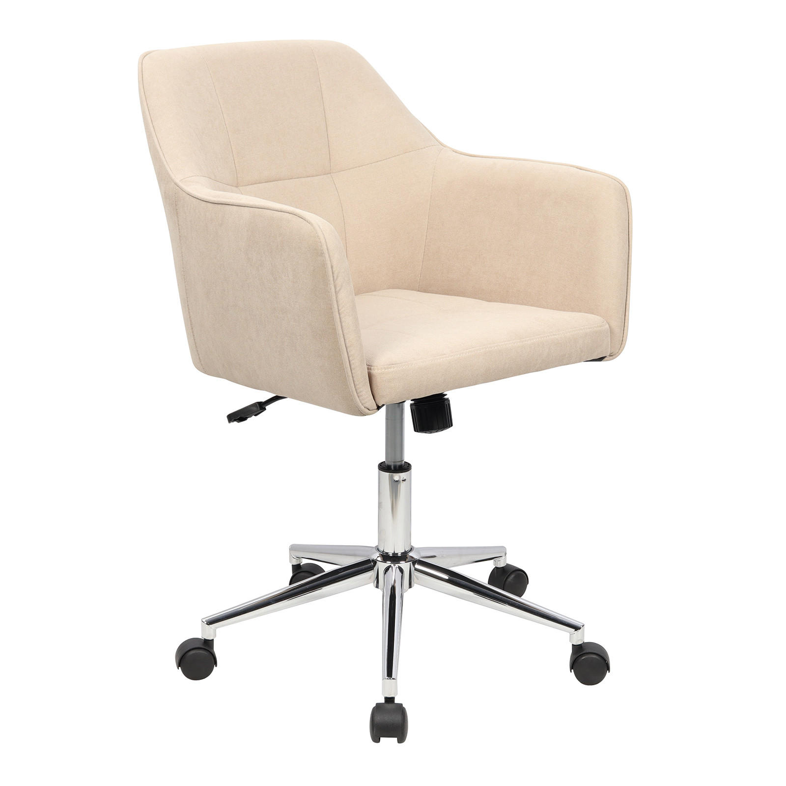 DREHSTUHL JAKE Stoffbezug beige - Beige, Textil (61/95/57cm) - SVITA