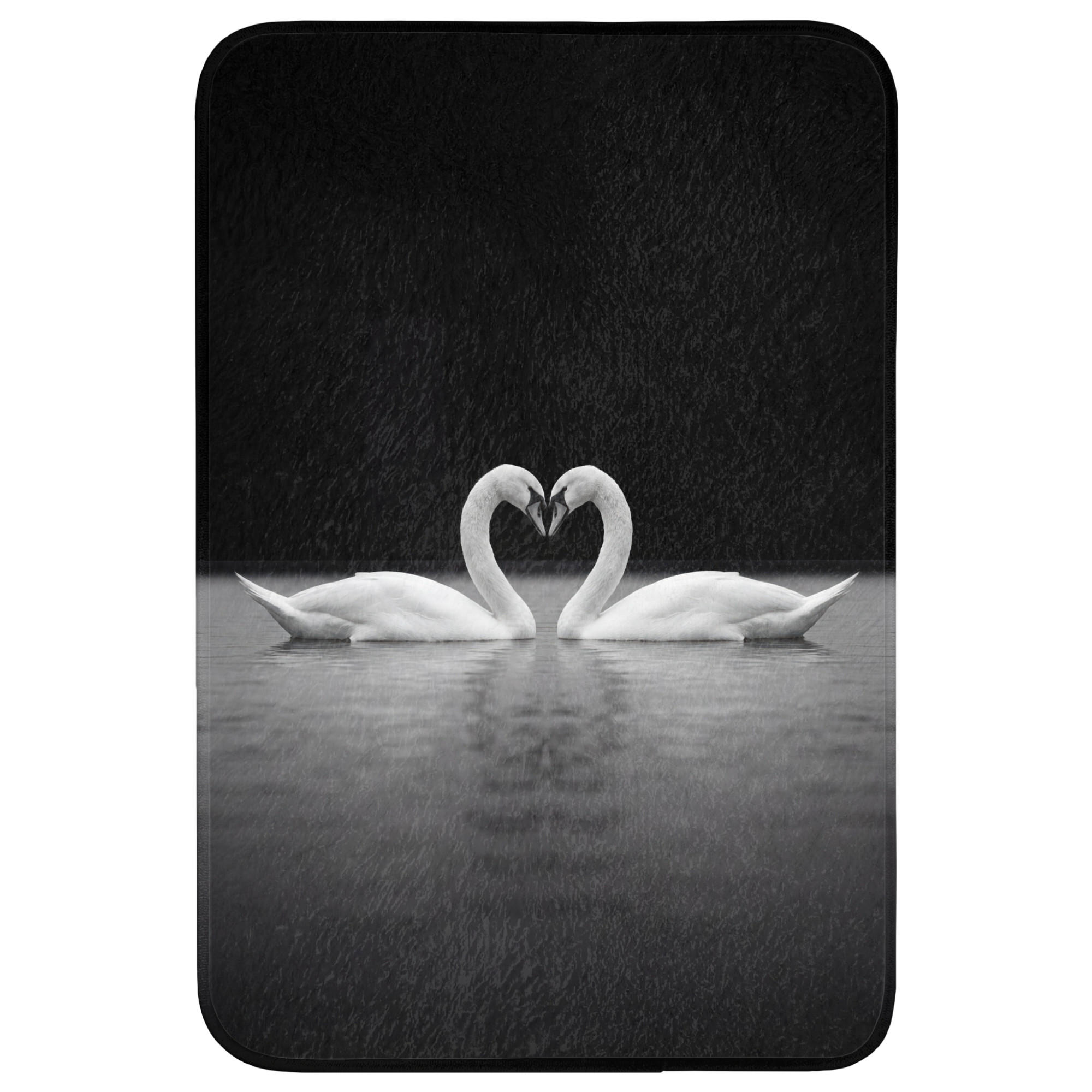 TEPIH ZA KUPAONICU Labudovi 60x90 cm - crna, tekstil/plastika (60/90cm) - OnlyWow