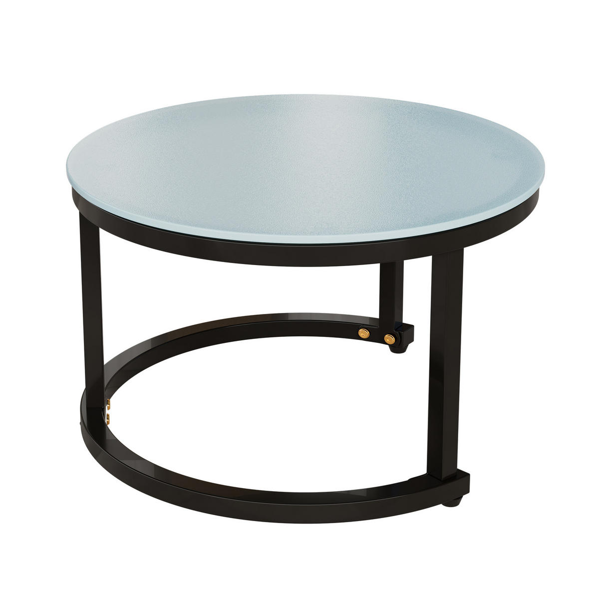 GARTENMÖBEL 166x60x76cm beige aus verzinktem Eisen und Glas - Beige, Metall - Modfu