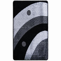 BADEMATTE 80/200cm SCHWARZ - Schwarz, Textil (80/200cm) - ROLFNERS