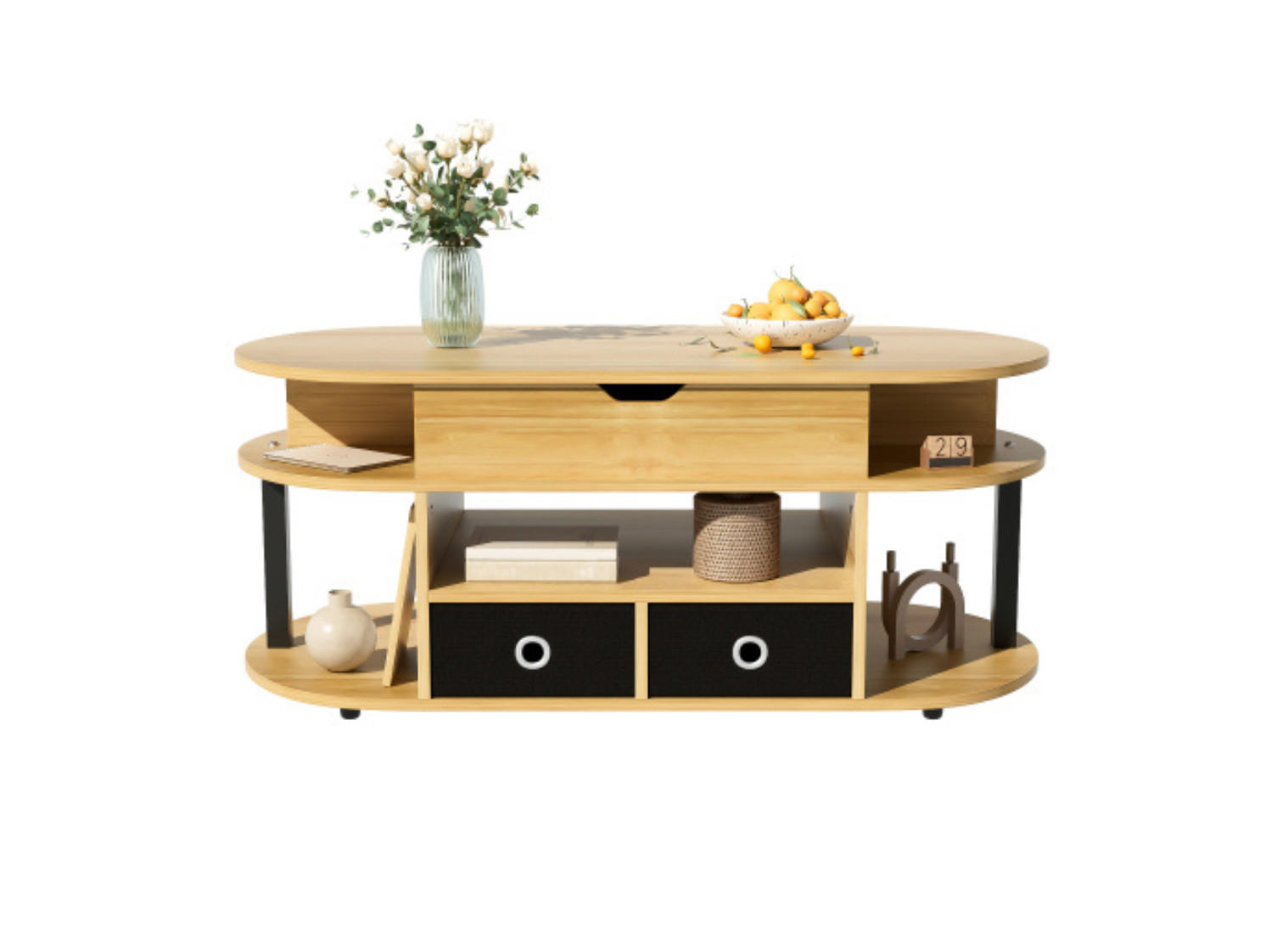 COUCHTISCH Brown 105/50/45 cm - Braun, Holz (105/50/45cm) - Urban Meuble