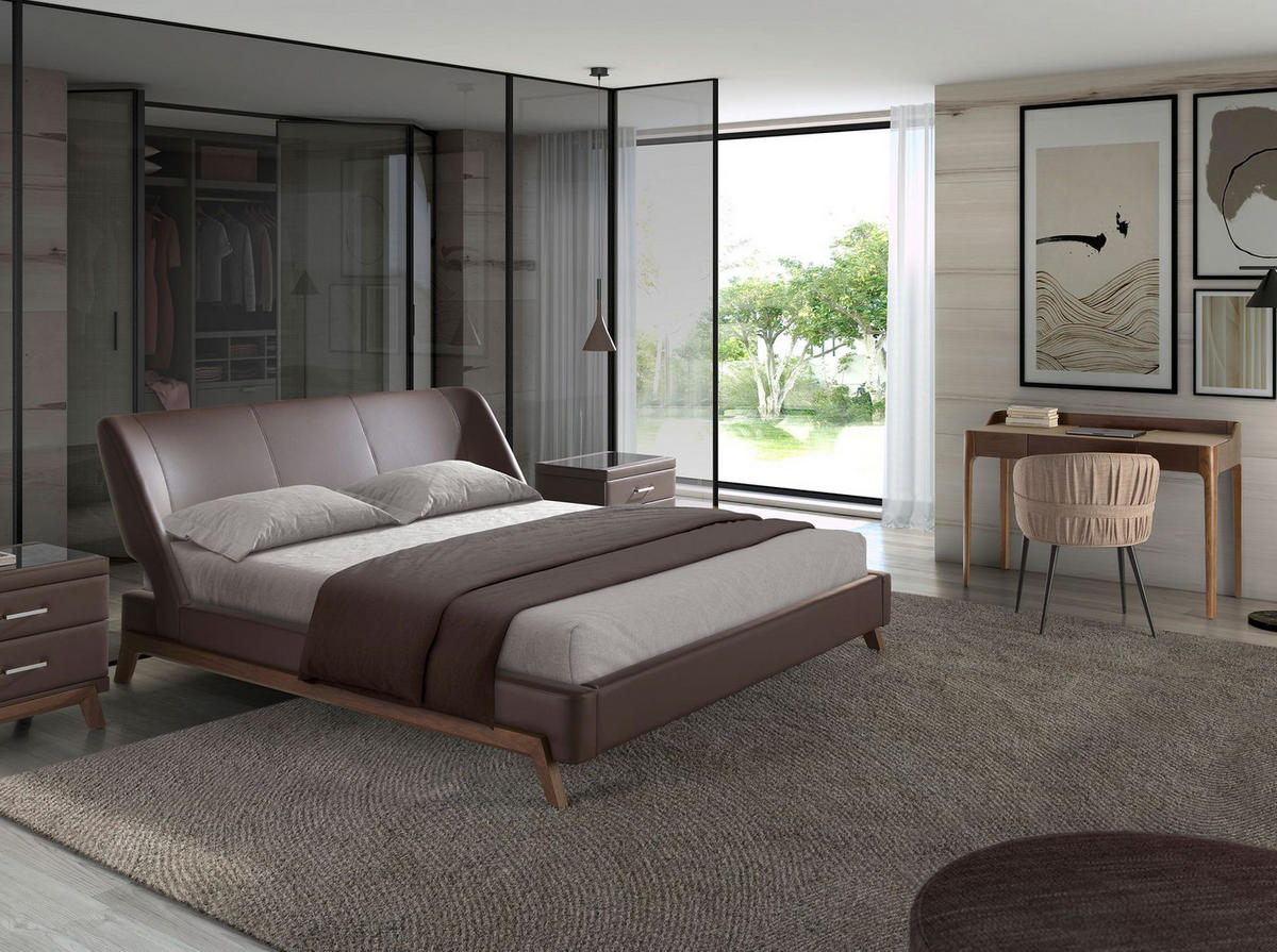 STUHL Stuhl aus braunem Stoff 58/58/77 cm - Schwarz/Braun, Textil (58/77/58cm) - ANGEL CERDA