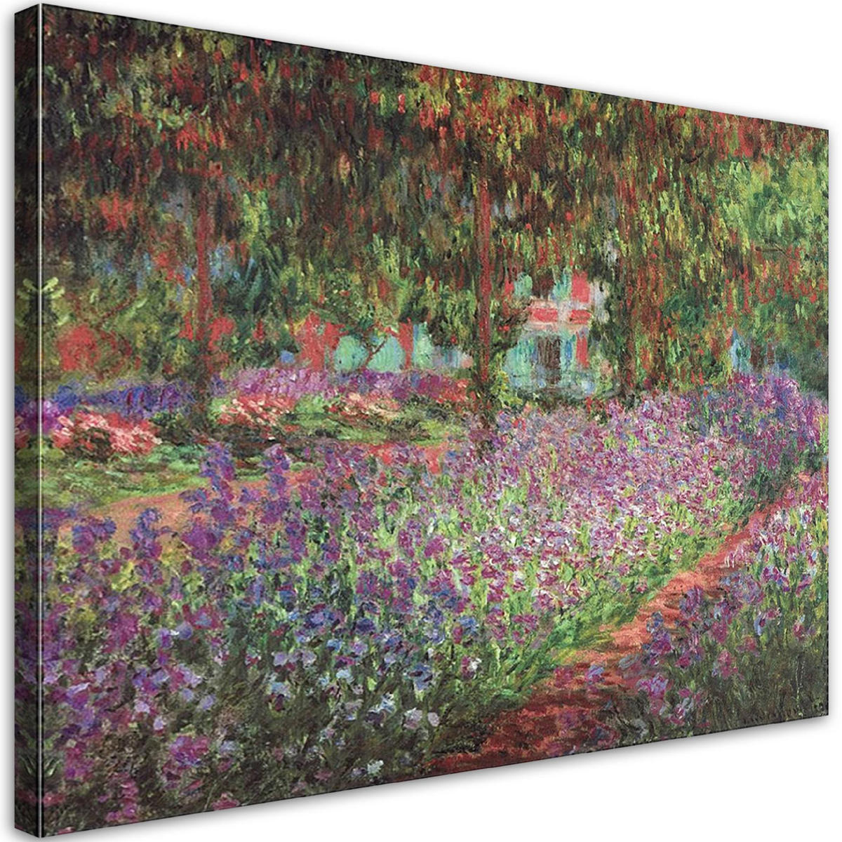WANDBILD der garten des künstlers in giverny c. monet - Multicolor, Textil (60/40cm) - Feeby