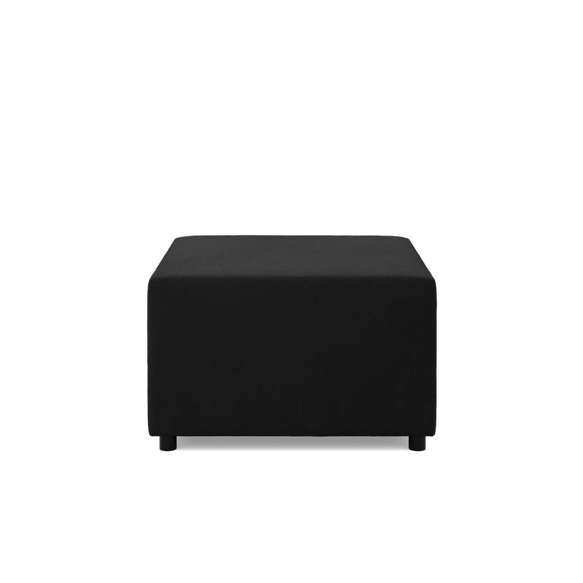 SITZPOUF 70 X 70 NEO, Schwarz - Schwarz, Textil (71/40/71cm)