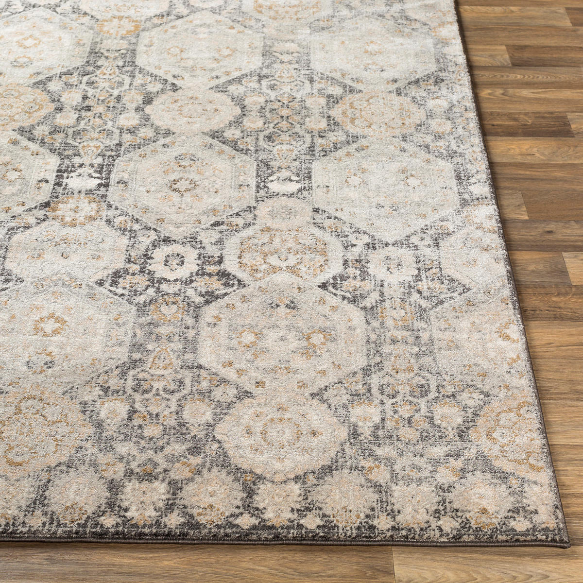 VINTAGE-TEPPICH 160/220 cm Grau - Grau, Naturmaterialien/Textil (160/220cm) - LIVABLISS