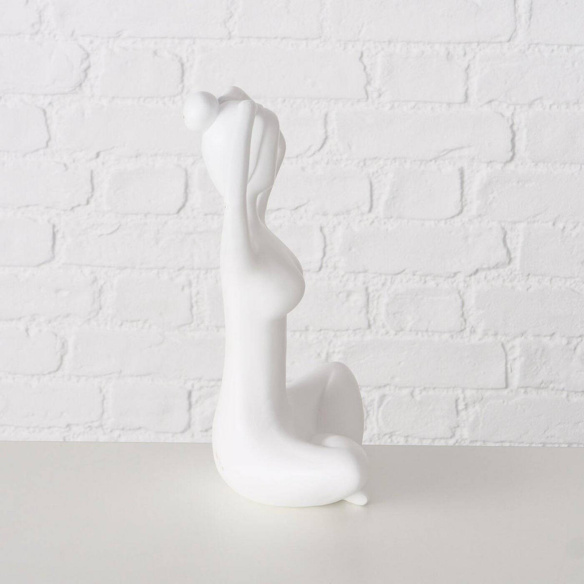 YOGA Figur 29 cm - Weiß, Kunststoff (15/29/20cm) - Boltze Home