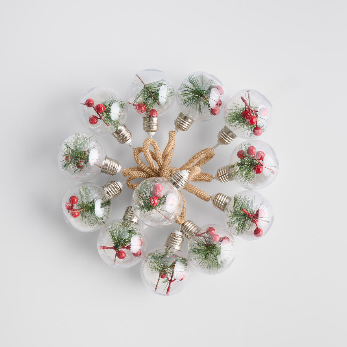 LICHTERKETTE Pinere, grün, 36 LED, 11x9x195 cm, Dekorative Weihnachtsdeko - Grün, Kunststoff (195cm) - home&you