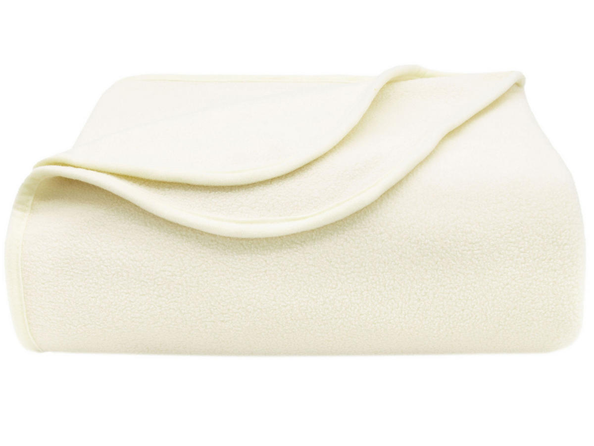 KUSCHELDECKE, 130x170 cm, 100% Polyester, Weiß - Creme, Textil (130/170cm) - Zollner