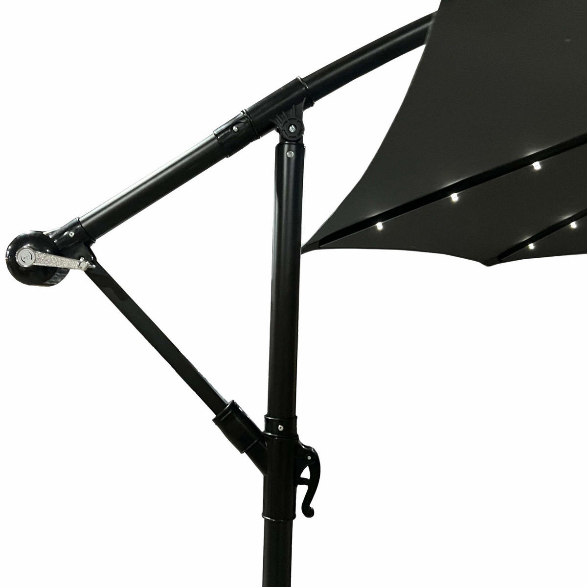 SONNENSCHRIM Grau 245/300 cm - Schwarz/Grau, Metall (300/300cm) - Akord