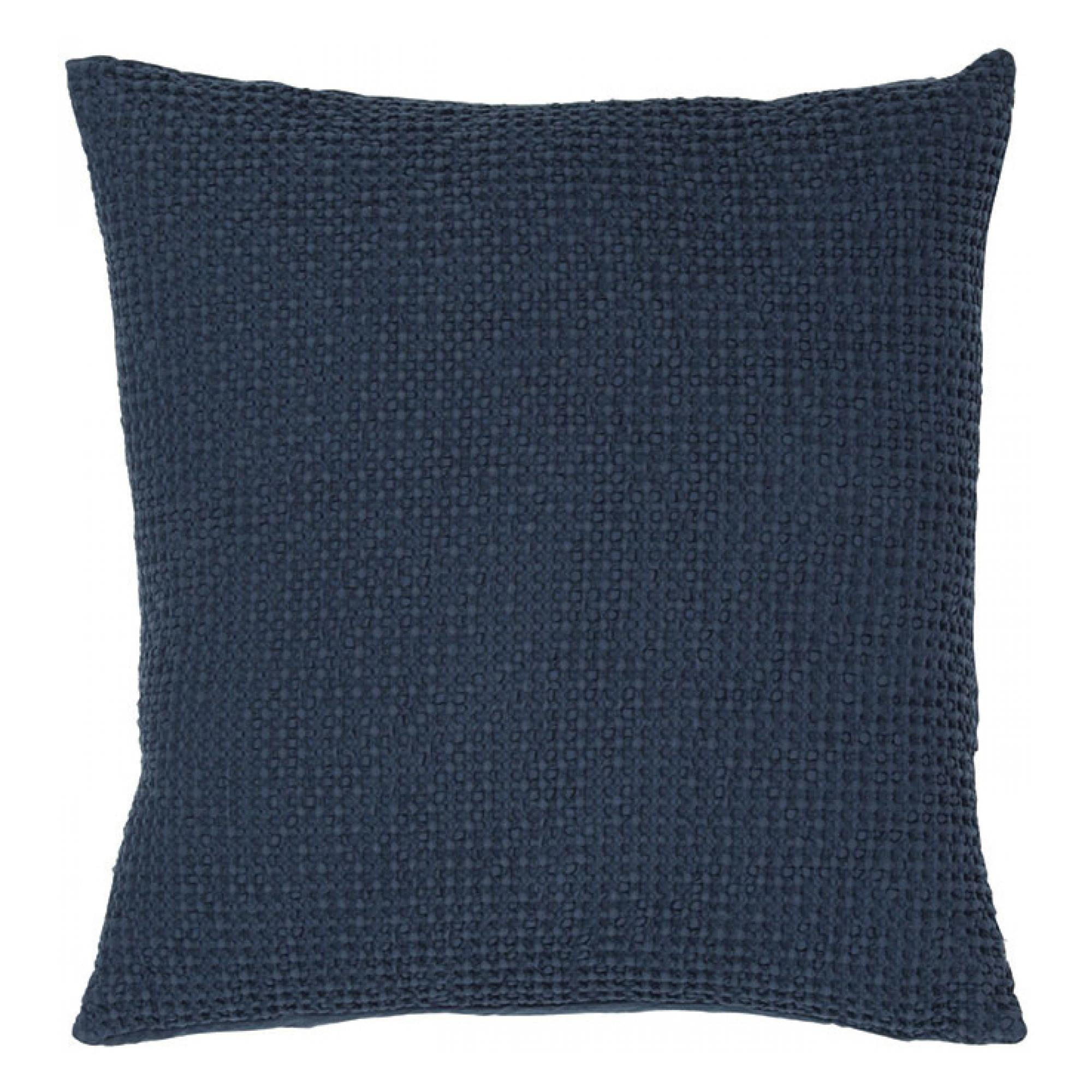 KISSEN Maia navy 45 x 45 cm - Pflaume, Textil (45/45cm) - Vivaraise