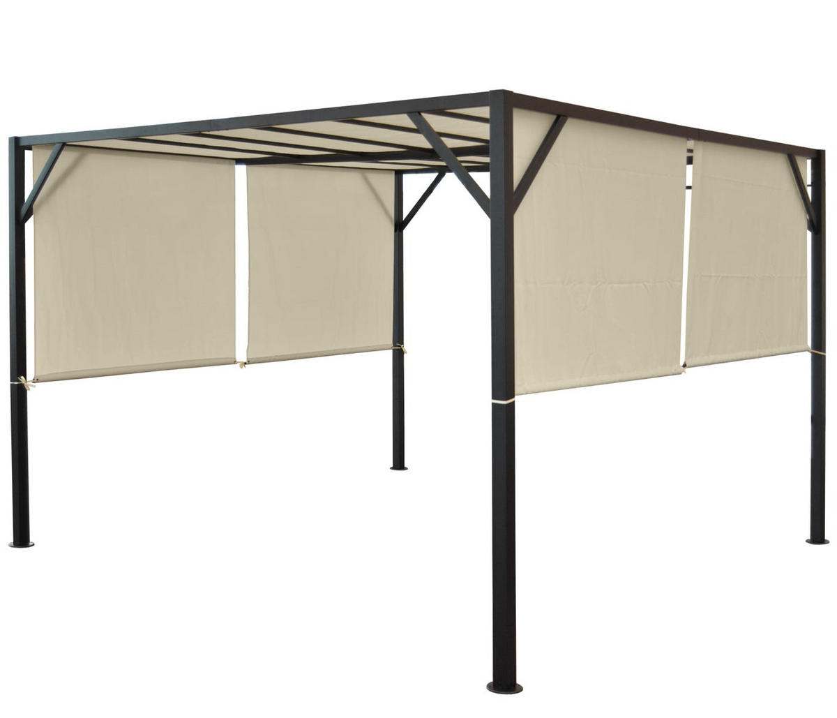 PERGOLA Baia 212x300x400cm Creme - Beige, Metall (300/212/400cm) - BERLINLODGE