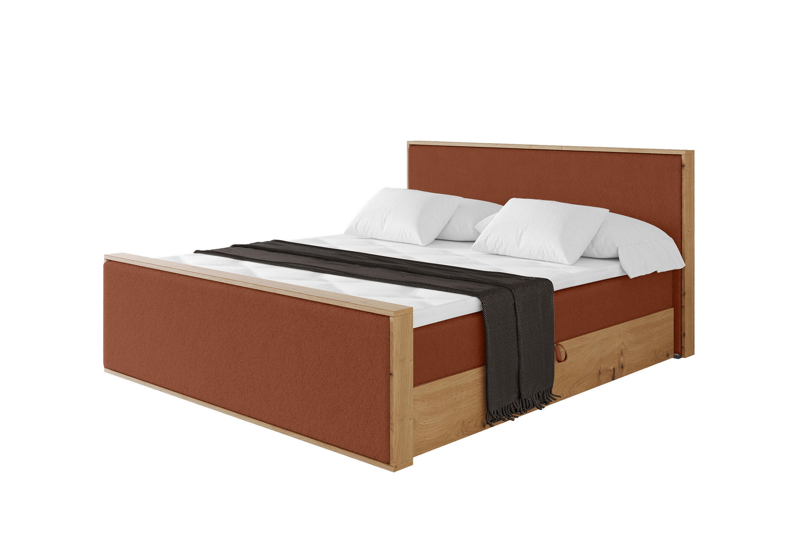 BOXBETT LOLLI9 -Z 160x200 - H4 Rot - Rot, Holzwerkstoff (160/200cm) - ALTDECOR