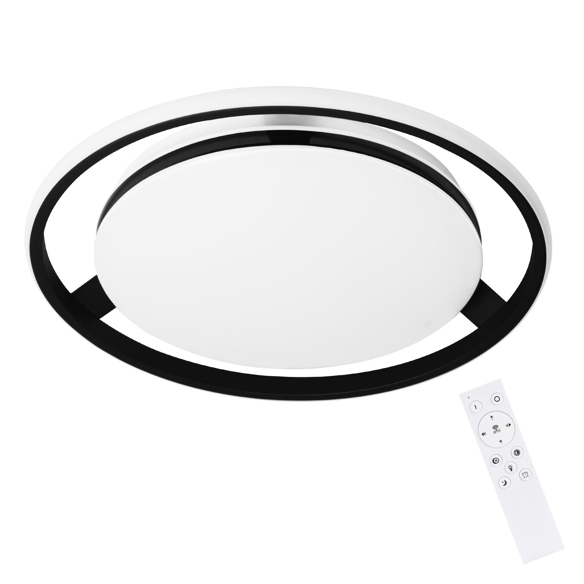 LED-DECKENLEUCHTE Randall 44 cm - Schwarz, Kunststoff (44/44/7cm) - Nettlife