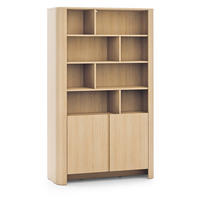 BÜROREGAL 100 cm 2 Türen Mezzano, Eiche Vicenza - Eichefarben, Holz (103/170/39cm) - Emporius