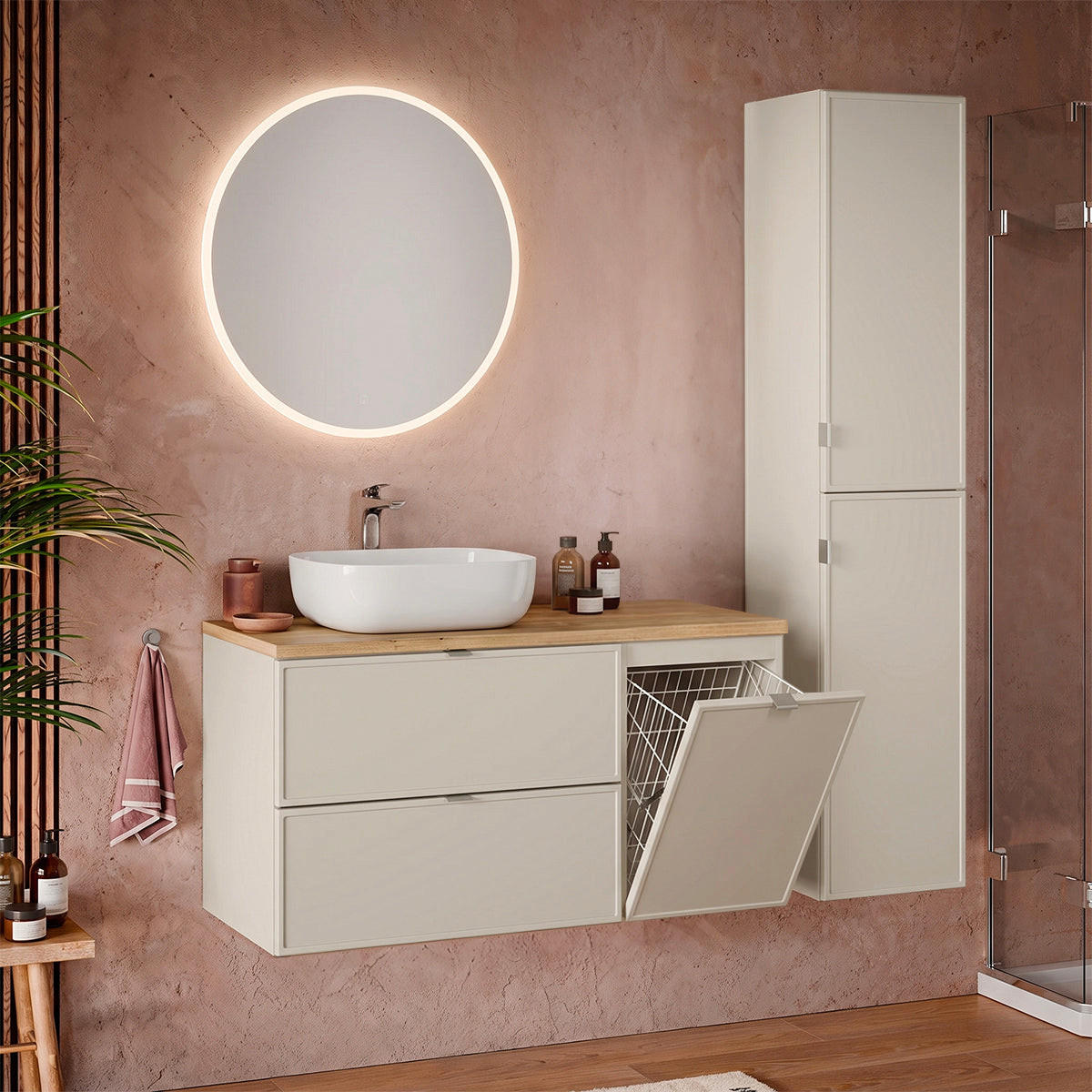 DONJI ELEMENT ZA UMIVAONIK 120.6cm Alba Kašmir - boje kašmira, drvni materijal (120.6/59/46cm) - Petits-meubles