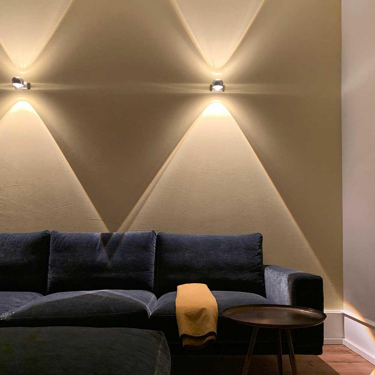 WANDLAMPE Beam Rund Aluminium - Alufarben, Metall (8/5/12cm) - s.luce