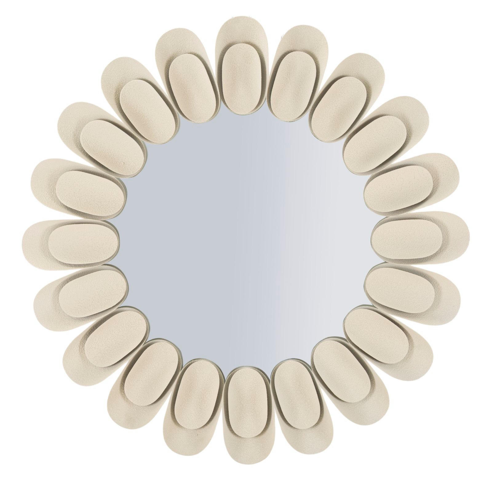 Mauro Ferretti Wandspiegel Creme 85x85x6 cm