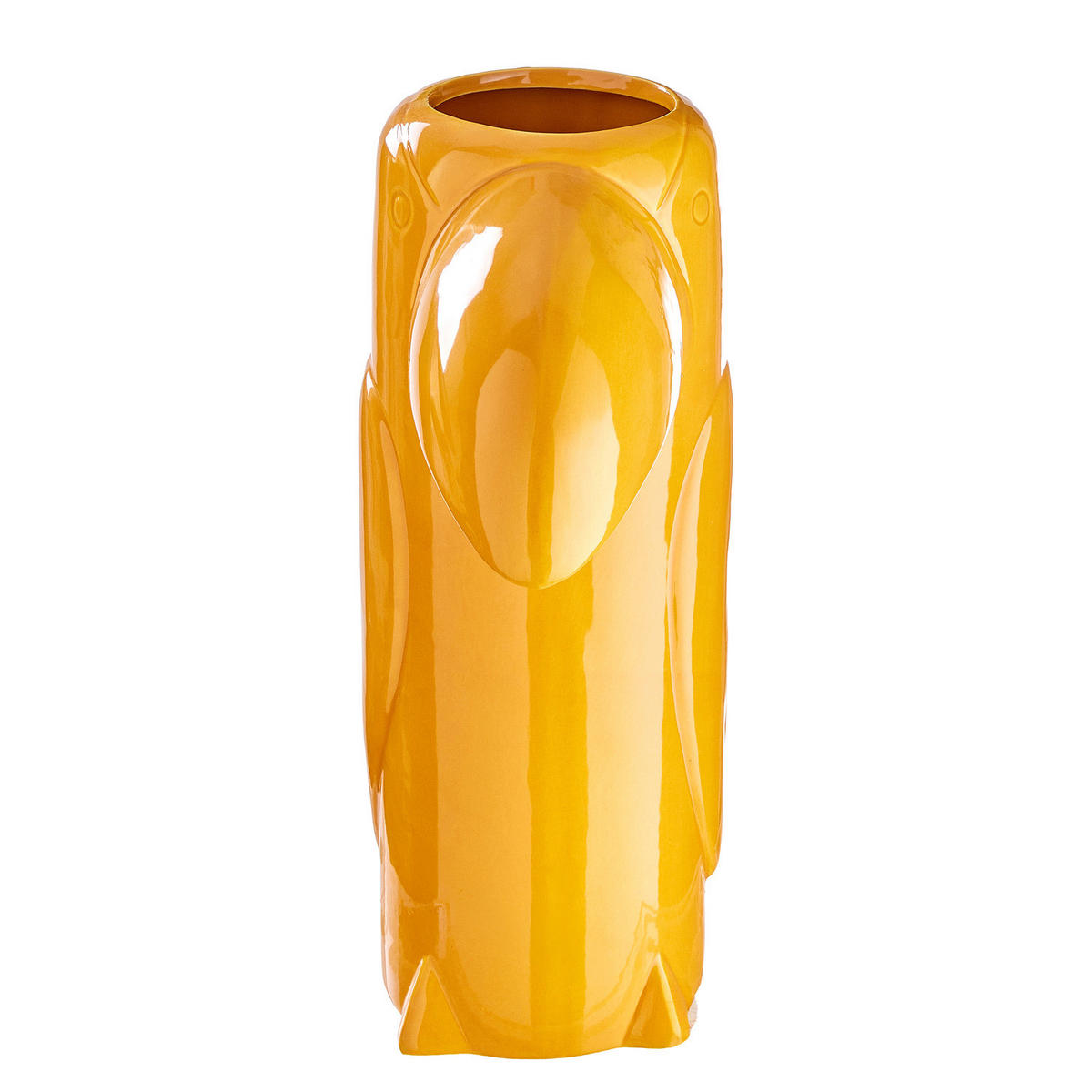 KERAMIKVASE Tuki Tukan - Gelb, Keramik (39cm) - Butlers