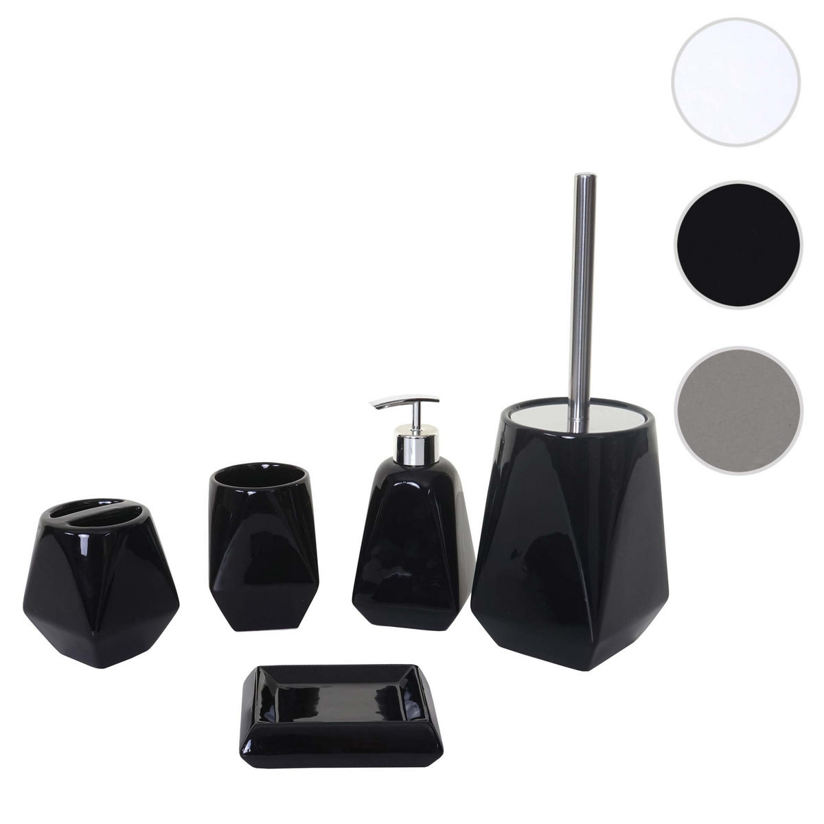 BADSET Schwarz - Schwarz, Keramik (10/33/10cm) - MCW
