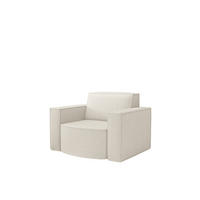 SESSEL Palma Ascot Bukla - Beige, Holzwerkstoff/Textil (98/74/89cm) - Fun Möbel