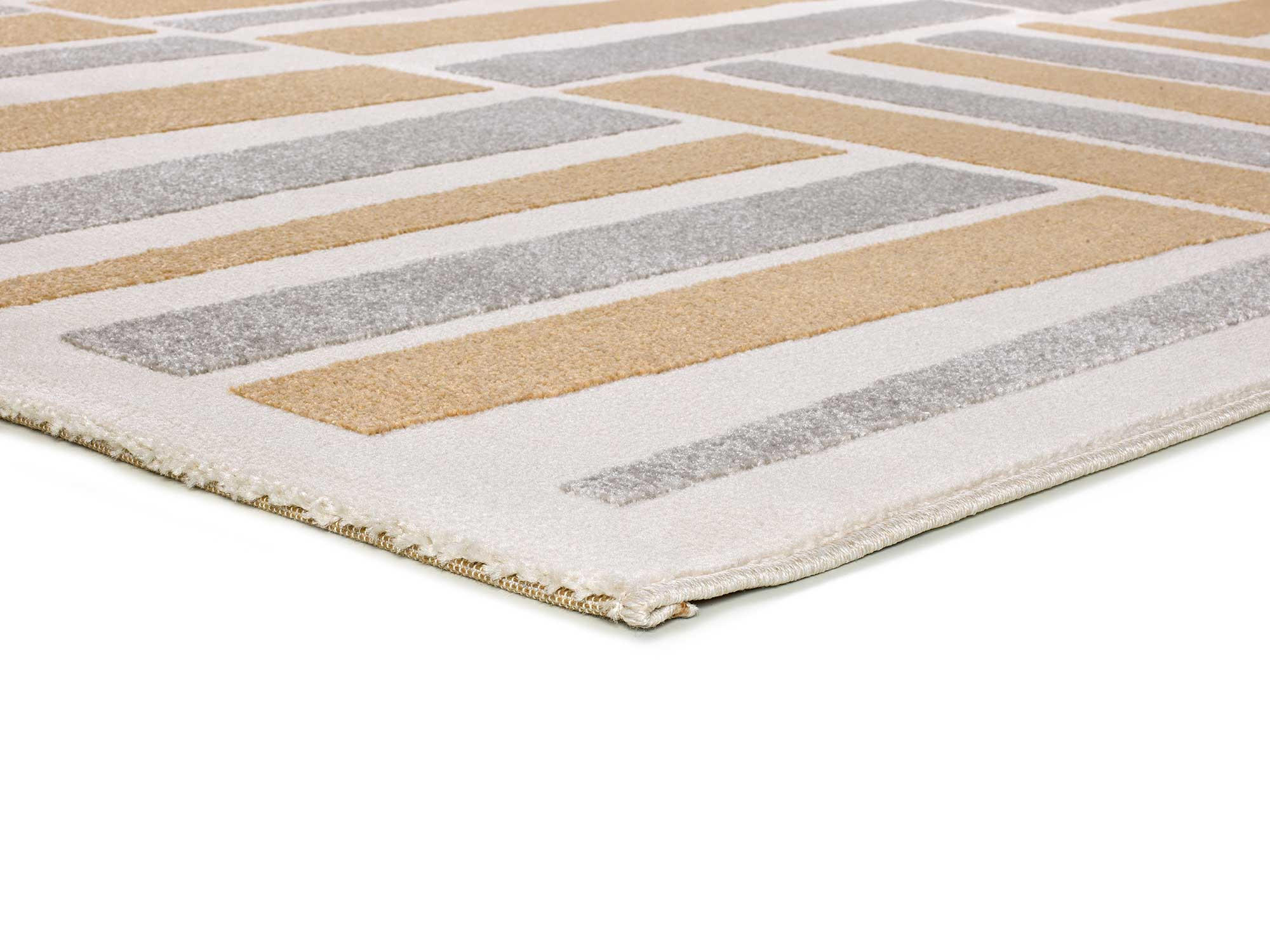 WEBTEPPICH beige und grau Flora 133/190 cm - Beige/Grau, Naturmaterialien/Textil (133/190cm) - Atticgo