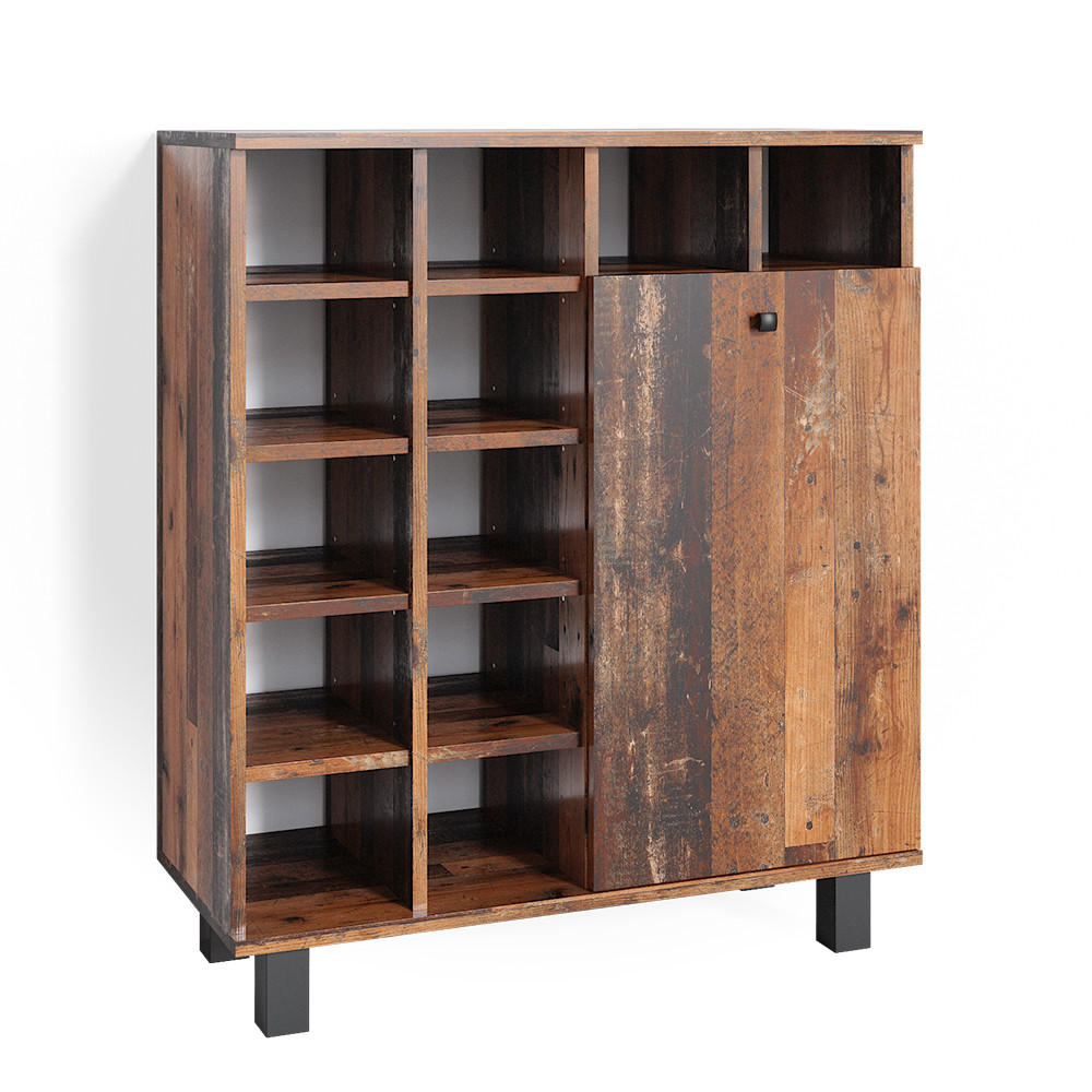 BADSCHRANK Fynn Eiche rustikal 78.4 x 91.6 cm - Wildeiche, Holzwerkstoff (78.4/91.6/34cm) - Vicco