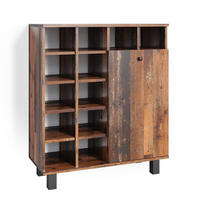 BADSCHRANK Fynn Eiche rustikal 78.4 x 91.6 cm - Wildeiche, Holzwerkstoff (78.4/91.6/34cm) - Vicco