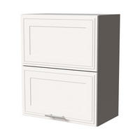 KLAPPHÄNGESCHRANK Salo W8B/60-AV Grau / Weiß Matt 60 / 32,5 / 72cm - Weiß/Grau, Holz/Holzwerkstoff (60/72/32.5cm) - Feldmann-Wohnen