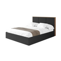 POLSTERBETT mit Bettkasten und Lattenrost, Bett mit Matratze H3/H4 - LILA 140x200 Schwarz - Schwarz Hochglanz, Holzwerkstoff/Textil (140/200cm) - ALTDECOR