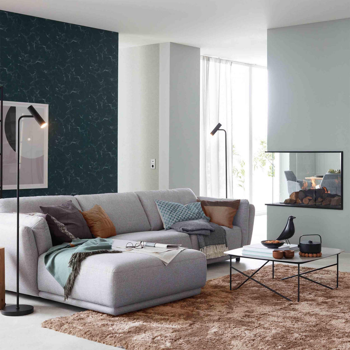KOBEREC s vysokým vlasom LEVERAGE - béžová, textil/prírodné materiály (160/230cm) - Schöner Wohnen