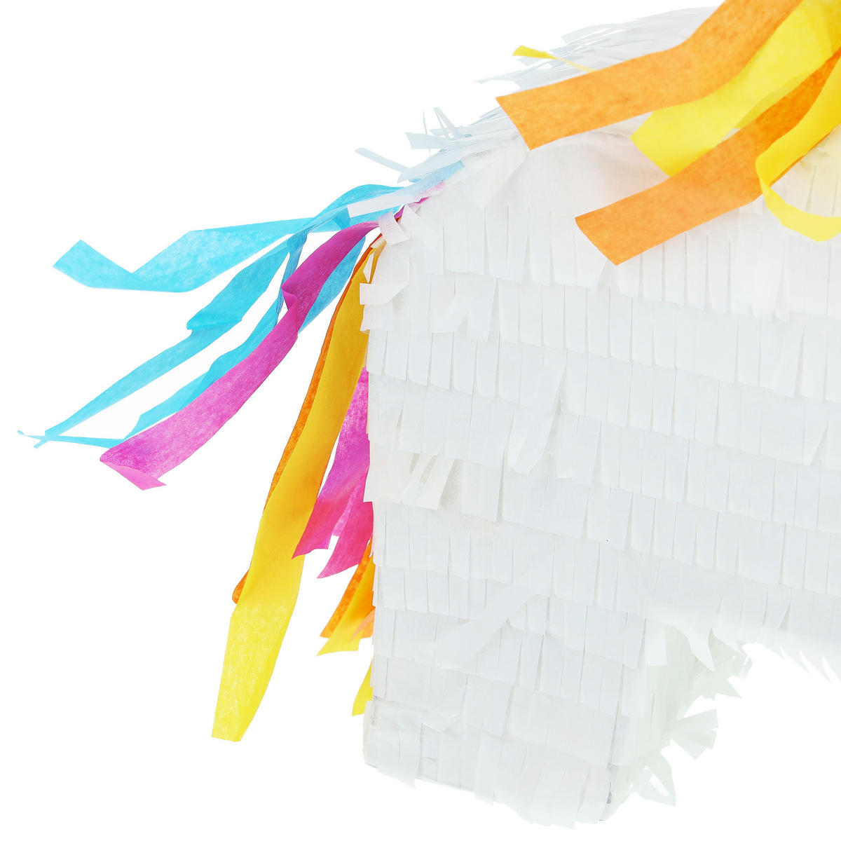 MINI-PINATA - Weiß, Papier/Wellpappe (24/25/7cm) - Relaxdays