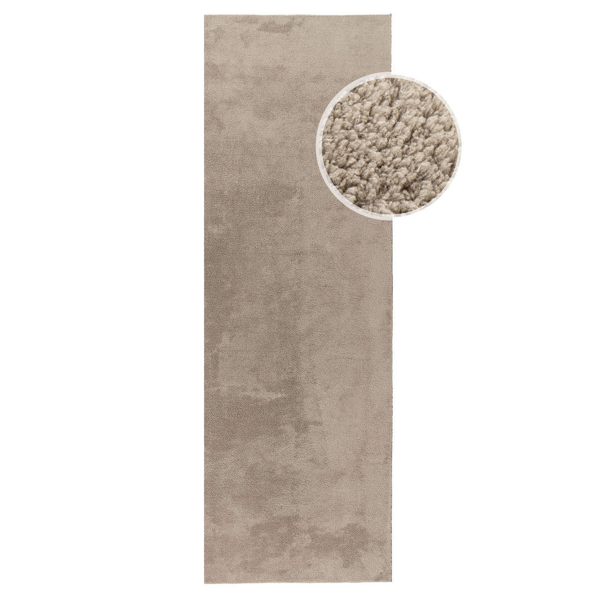 KURZFLOR-TEPPICH Waschbar Calma 200 Taupe 200x280 cm - Taupe, Kunststoff/Textil (200/280cm) - carpet city