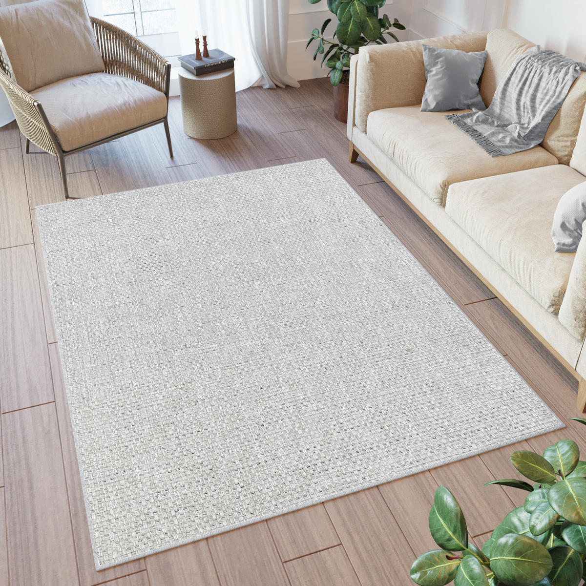 TEPPICH VERANO GRAU 80/150 cm - Grau, Textil (80/150cm) - Tapiso