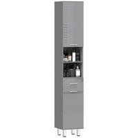 HOCHSCHRANK DE-08531 Grau - Grau, Holzwerkstoff (30/180/30cm) - ComfortXL
